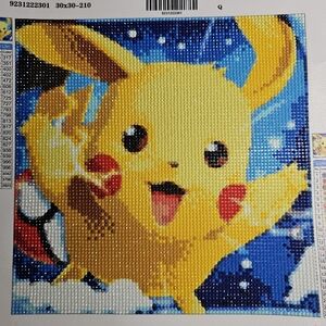 Yellow Pokémon Diamond Art